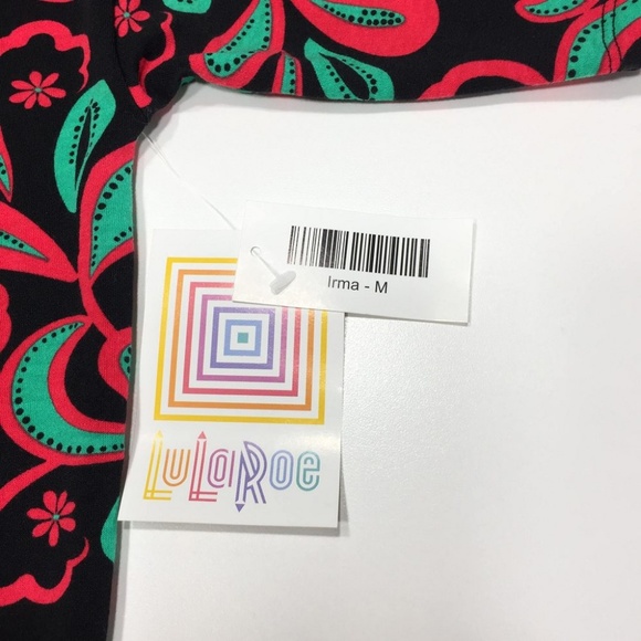 LuLaRoe Irma Tunic Top Short Sleeve Shirt - Picture 4 of 5